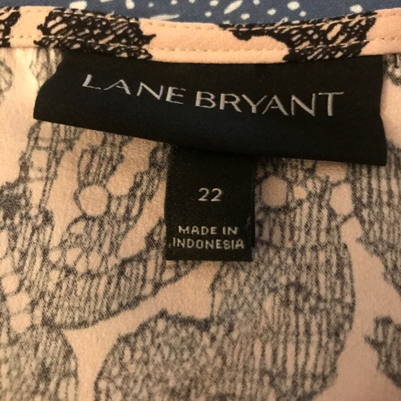 Sleeveless Black/Blush Hi-Low Blouse - Picture 4 of 4